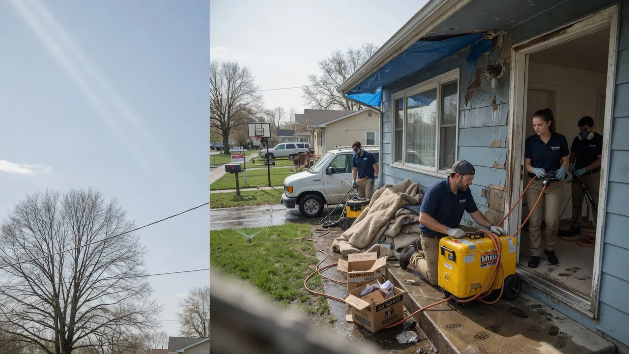 Basement Flood Cleanup in Bourneville, OH near me